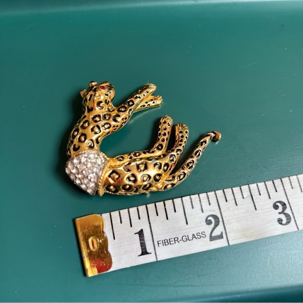 Quirky Vintage 3 Piece Gold Toned Jungle Safari Animal Brooch Pin Lot - Picture 6 of 8